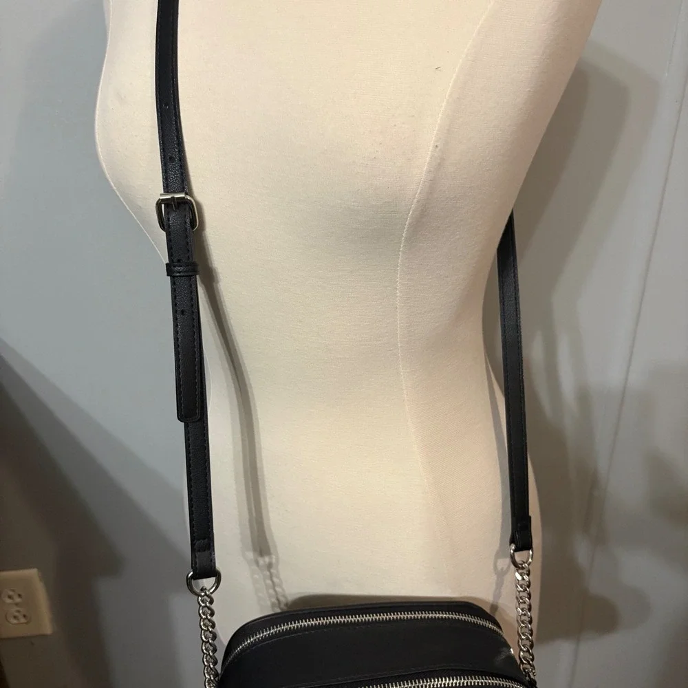 NWT Juicy Couture Rhinestone‎ Spiderweb Crossbody Bag Black w/ Coin Purse